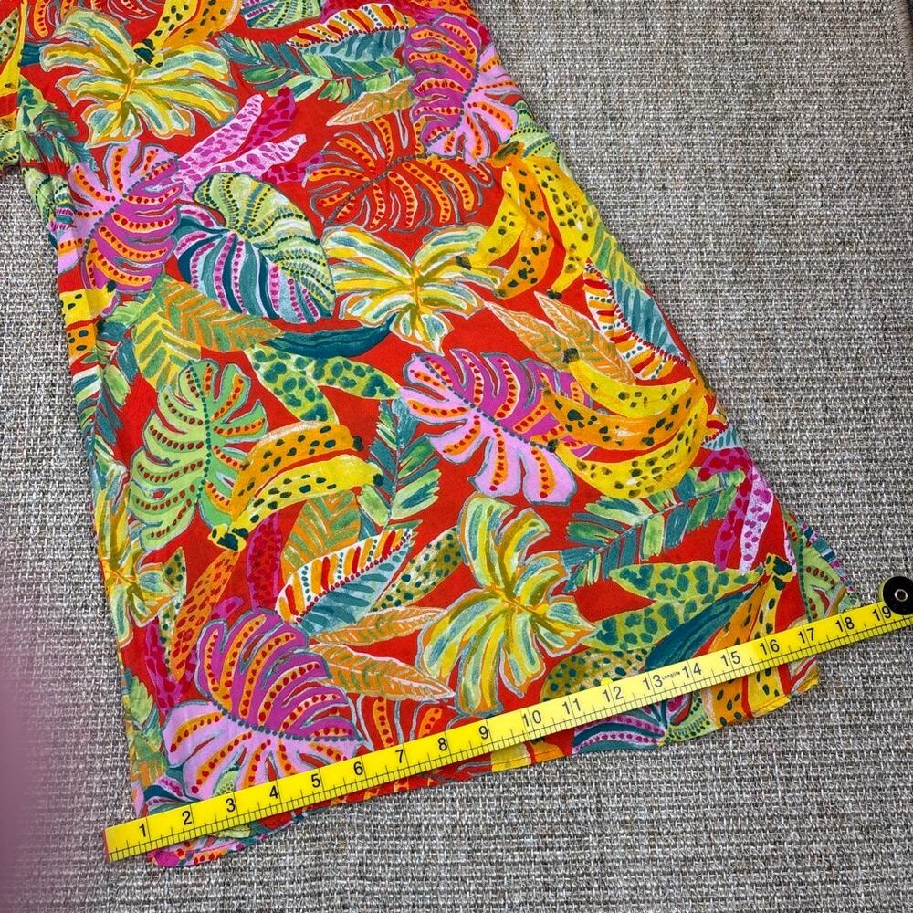 🌴 VICI Tropical Print Cropped Wide Leg Jumpsuit | Size S | Multicolor - Picture 7 of 11